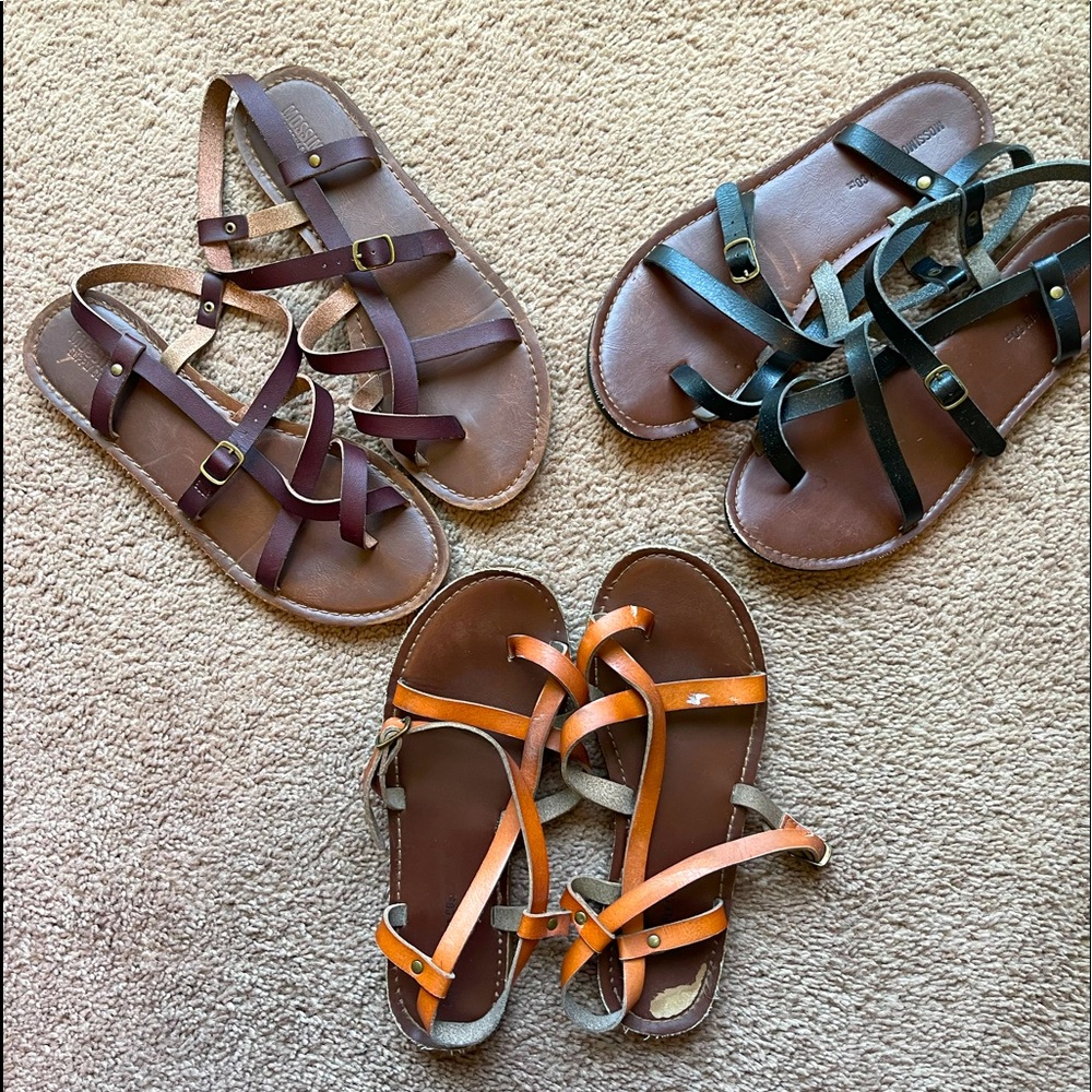 Missimo strappy sandal bundle Size 6